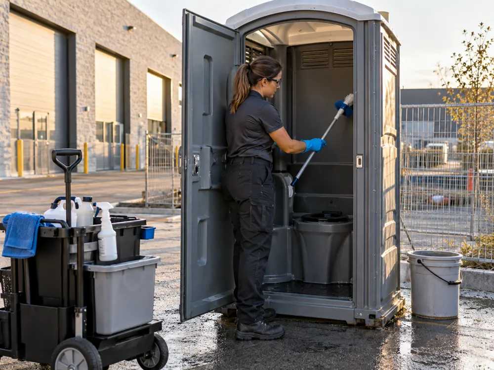 Nettoyage de toilettes portatives à Vaughan