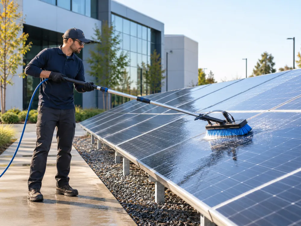Nettoyage de panneaux solaires à Mississauga